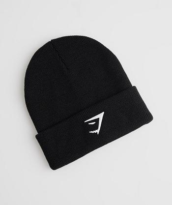 Accessories Klobouky Gymshark Sharkhead Beanie Černé | CZ 2082CTV